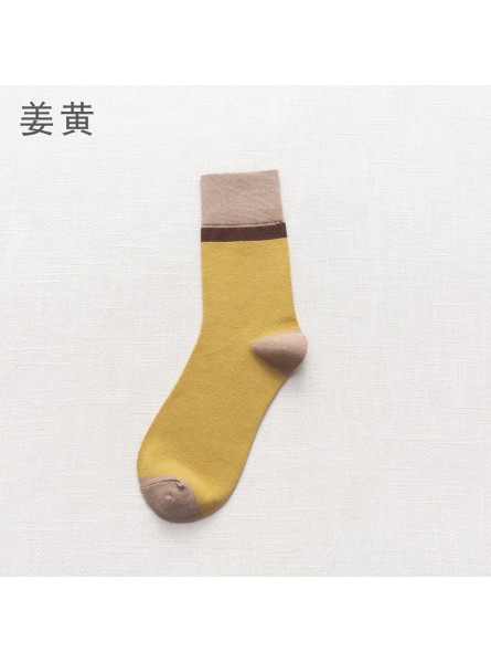 Men Cotton Stitching Sweat-Absorbing And Breathable Mid-Tube Socks