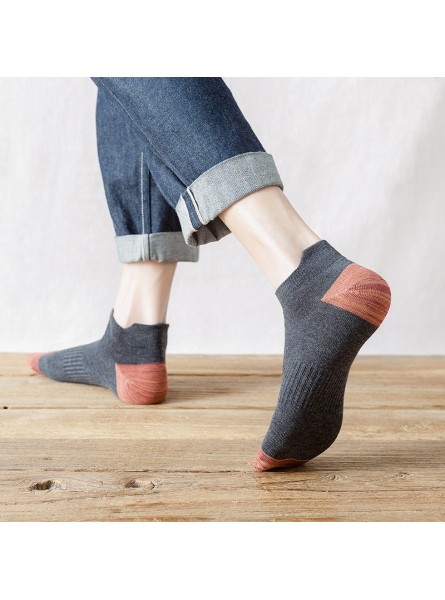 Men Solid Color Simple Summer Low Cut Short Socks