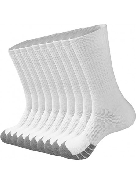 Men Simple Stripe Sports Stockings 5 Pairs-Bag