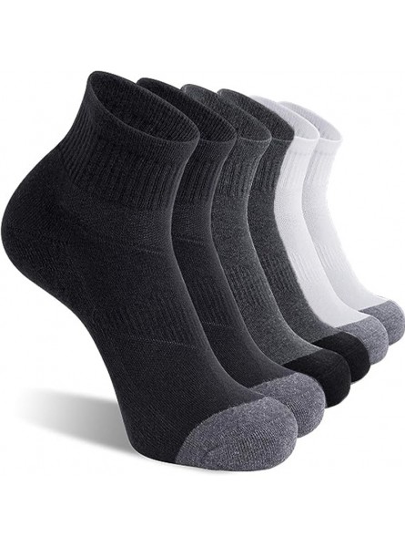 Men Simple Stripe Sports Stockings 5 Pairs-Bag