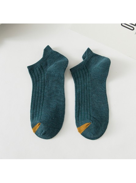 Men Simple Solid Color Shallow Mouth Invisible Boat Socks