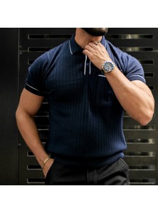 Men Summer Casual Short-Sleeved Polo Shirt
