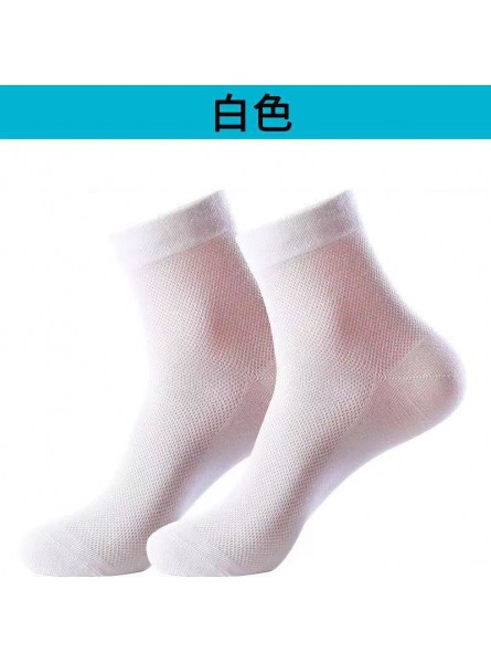 Men Simple Solid Color Mesh Breathable Sweat-Absorbent Deodorant Socks