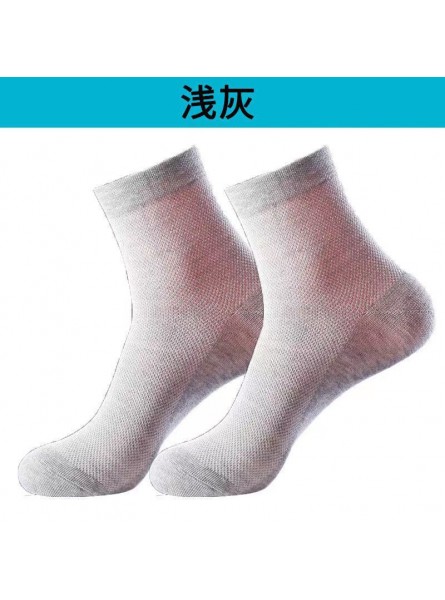 Men Simple Solid Color Mesh Breathable Sweat-Absorbent Deodorant Socks