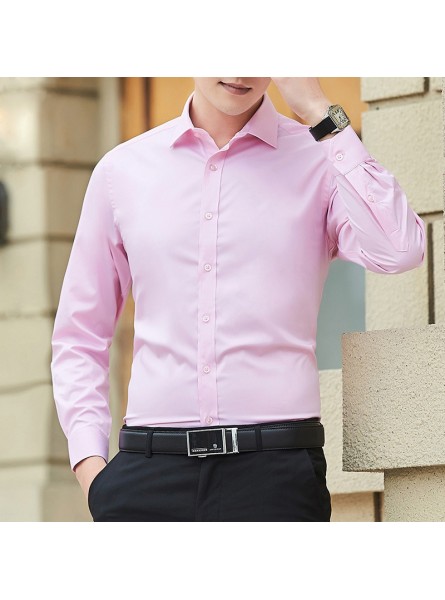 Men Fashion Casual Solid Color Long Sleeve Shirt Top